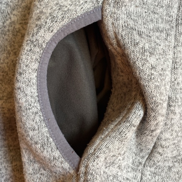 Women's L.L.Bean Sweater Fleece Pullover Size Medium Pewter Color - Picture 5 of 9